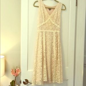 Beautiful Ann Taylor Lace & Pink Dress